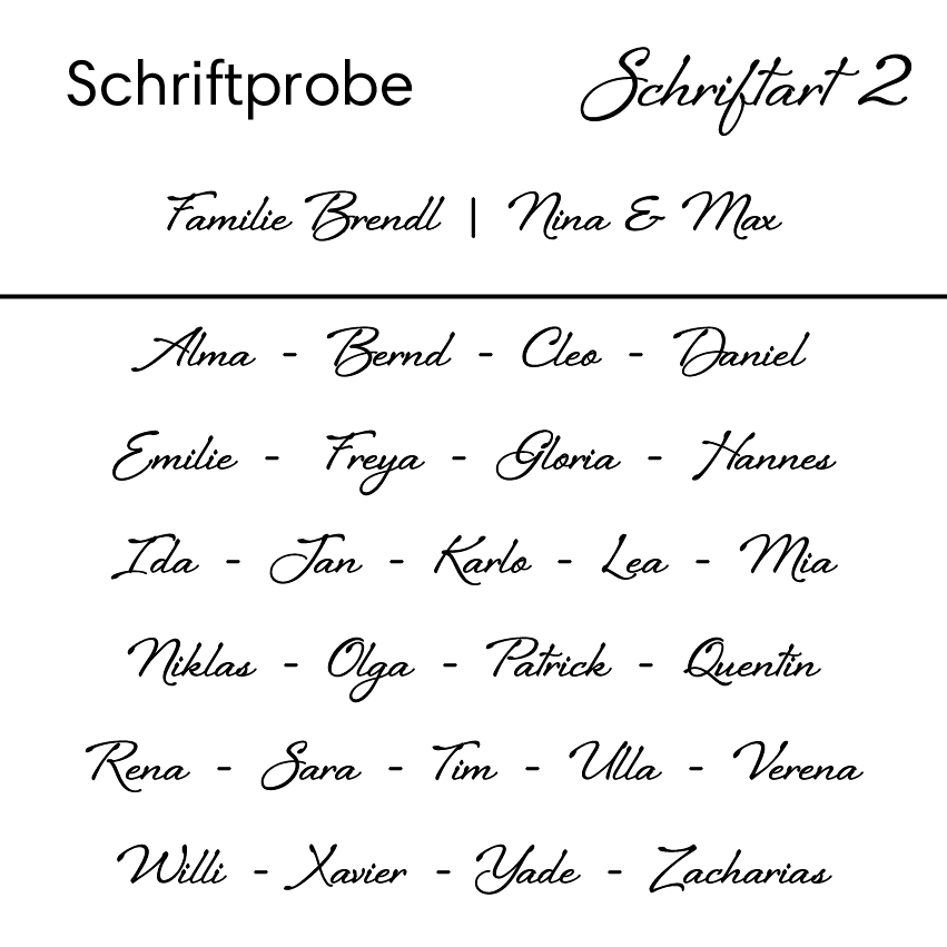 personalisiertes Herzlich Willkommen Schild | Wandkranz