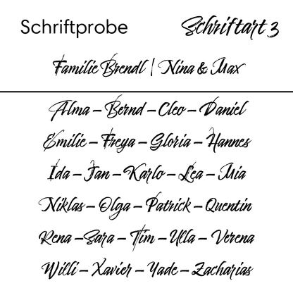 personalisiertes Herzlich Willkommen Schild | Wandkranz